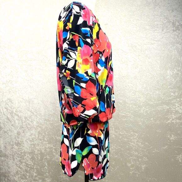 Anne Cole Swim Cover Up Size S/M Kangaroo Pouch Caftan Beach Stretch - Picture 5 of 14